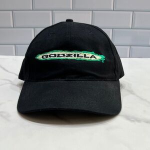 Vintage 90s Godzilla Film Crew Hat Production Cap Movie Promo ‘Size Does Matter’